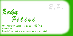 reka pilisi business card